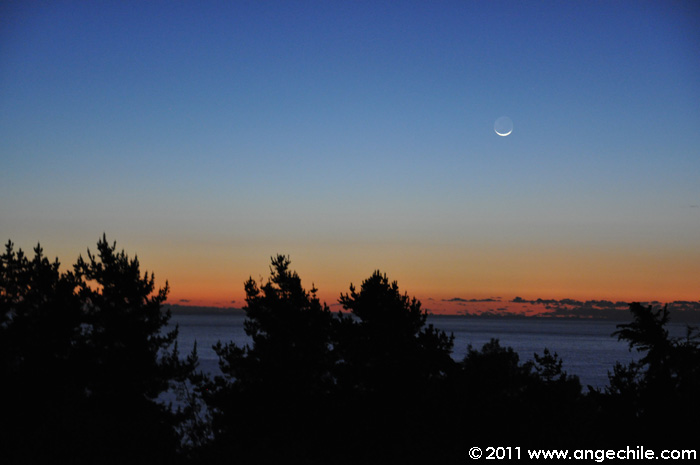 La puesta de sol en Marbella Chile
