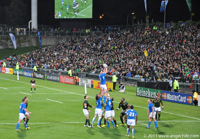 Sudáfrica vs Nambia en la copa mundial de Rugby 2011