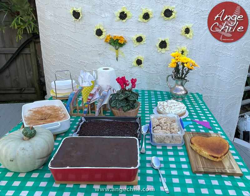 Postres y cosas dulces típicas de Brasil en Festa Junina.